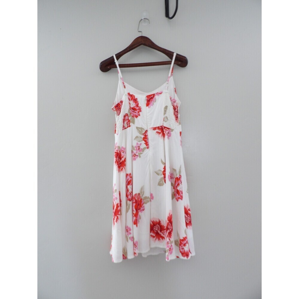 Old Navy Floral Midi Spaghetti Strap A Line Dress | Medium - Picture 4 of 12